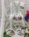 Adan Inlay Premium 25 By Deepsy Pure Cotton Embroidery Work Top With Bottom Dupatta Online Wholesale  